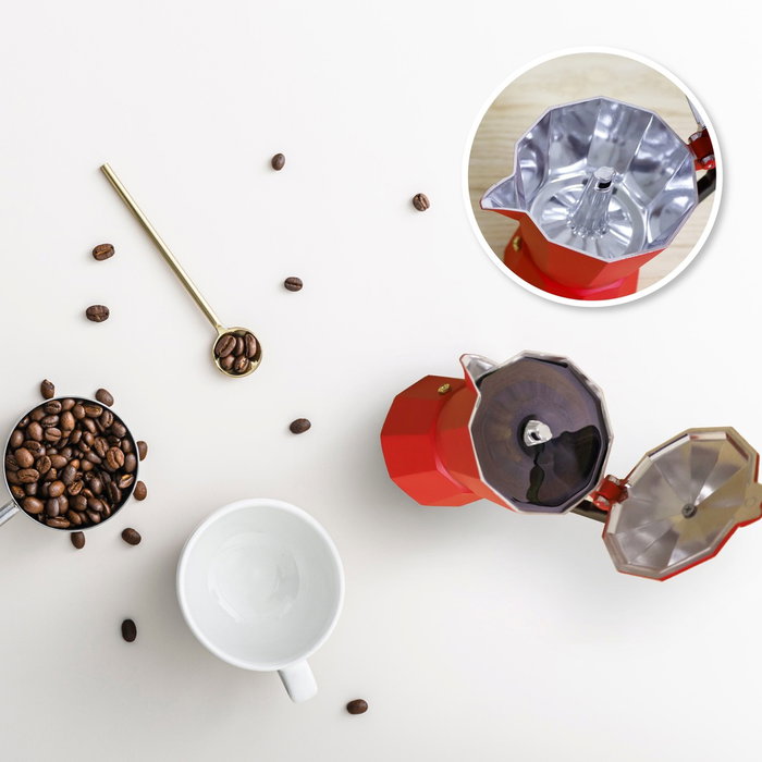 Väline Cafetière Kalossi 9 tasses Rouge Väline Cafetière Kalossi 9 tasses Rouge