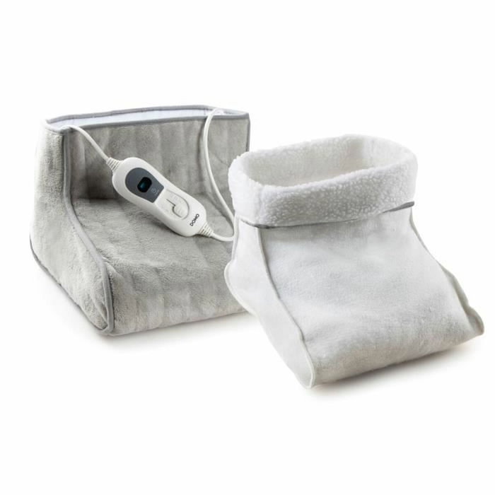 Domo Chauffe-pieds Chancelière Gris - 3 niveaux de chaleur