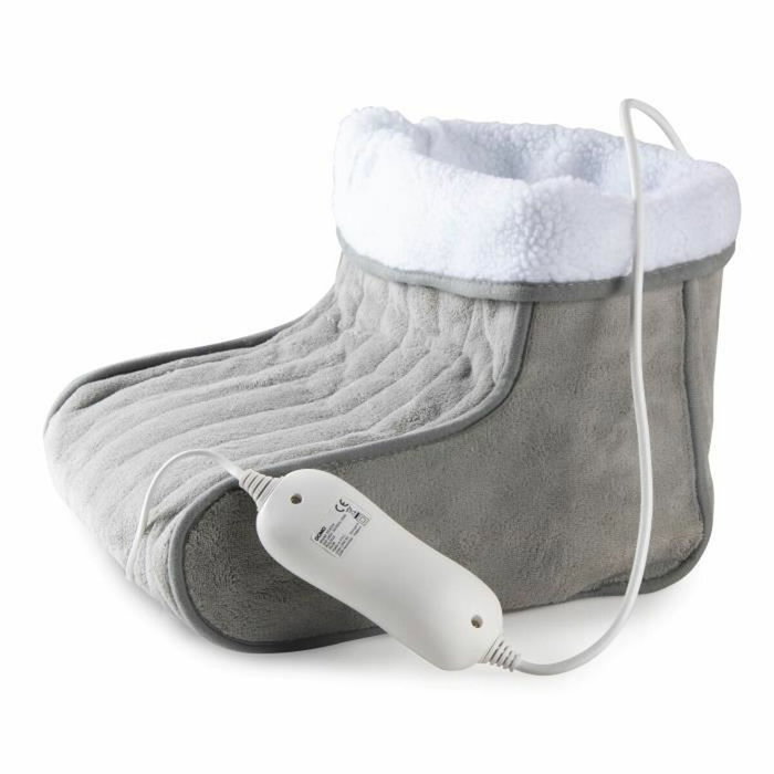 Domo Chauffe-pieds Chancelière Gris - 3 niveaux de chaleur