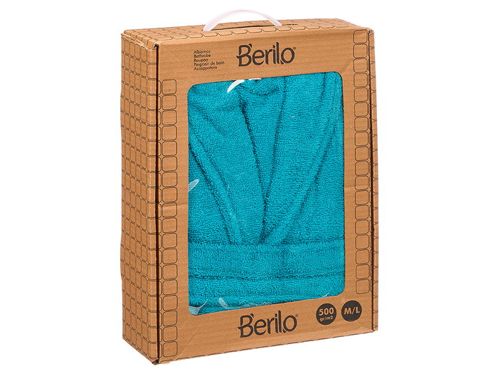 Berilo Peignoir Bleu 500g Taille M/L 100% Coton 152 x 110 cm (Set de 6) Berilo Peignoir Bleu 500g Taille M/L 100% Coton 152 x 110 cm (Set de 6)
