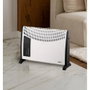 Falla Convecteur électrique 2000W blanc, 3 niveaux de puissance, fonction turbo, protection surchauffe, thermostat réglable