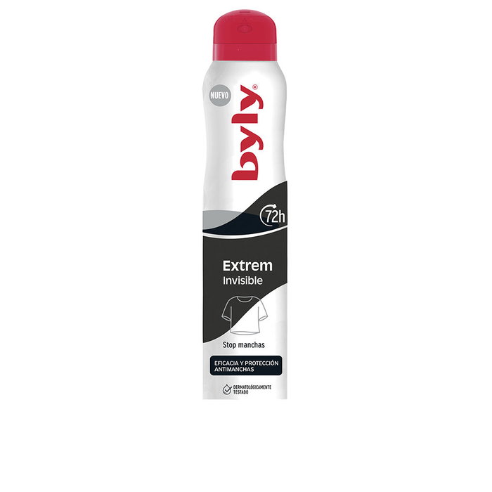 Byly EXTREM INVISIBLE déodorant vaporisateur 200 ml Byly EXTREM INVISIBLE déodorant vaporisateur 200 ml