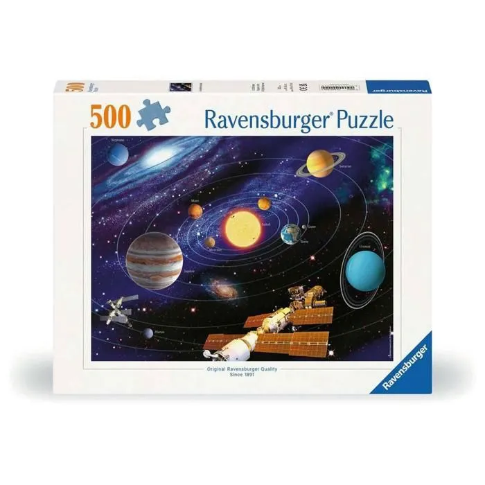 Nathan Jeux Puzzle Système solaire 500 pièces - Bleu