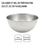 Fackelmann Set de 2 Saladiers en Inox et Couverts à Salade Clipsables