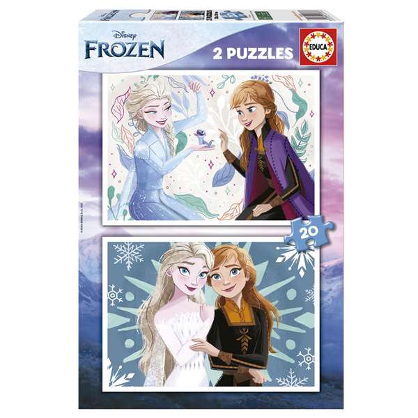 Educa Puzzle 2x20 pièces Frozen 2 Puzzles de 20 pièces chacun pour Enfants 3 à 5 ans Educa Puzzle 2x20 pièces Frozen 2 Puzzles de 20 pièces chacun pour Enfants 3 à 5 ans