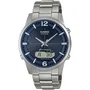Casio Montre Homme Radio-Pilotée Solaire LCW-M170TD-2AER, Boîtier et Bracelet en Titane 46,4 mm, Bleu, Etanche 5 Bar, Chronographe 1/100s, Heure Universelle