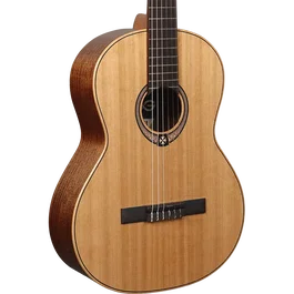 Lag Guitare Classique Auditorium Occitania 170 4/4, Table Cèdre Massif, Finition Satinée, Naturel