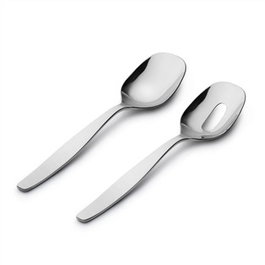 Alessi Itsumo Couverts à Salade en Acier Inoxydable 18/10