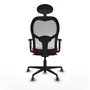 Piqueras y Crespo Chaise de Bureau avec Appui-tête 1D036G1 Rouge