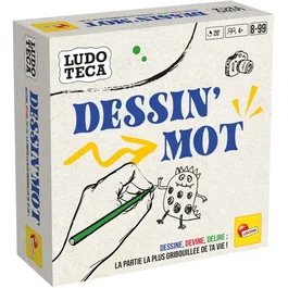 Liscianigiochi - Dessin'Mot - Jeu de société créatif pour adultes et enfants - À partir de 8 ans - Pour 2 à 4 joueurs - LUDOTECA