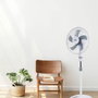 EDM Product Ventilateur sur Pied EDM 33530 Blanc 45 W 3-en-1