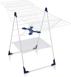 Leifheit Séchoir à linge Classic 250 Flex 81409, 25m de câbles, ailettes réglables en hauteur, usage intérieur/extérieur, filet pour articles délicats