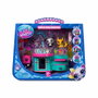 Bandai Coffret Sweet & Style Littlest Pet Shop avec 3 Petshops Deluxe et 15 accessoires