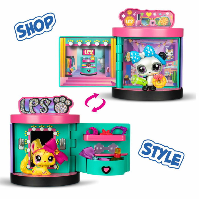Bandai Coffret Sweet & Style Littlest Pet Shop avec 3 Petshops Deluxe et 15 accessoires Bandai Coffret Sweet & Style Littlest Pet Shop avec 3 Petshops Deluxe et 15 accessoires