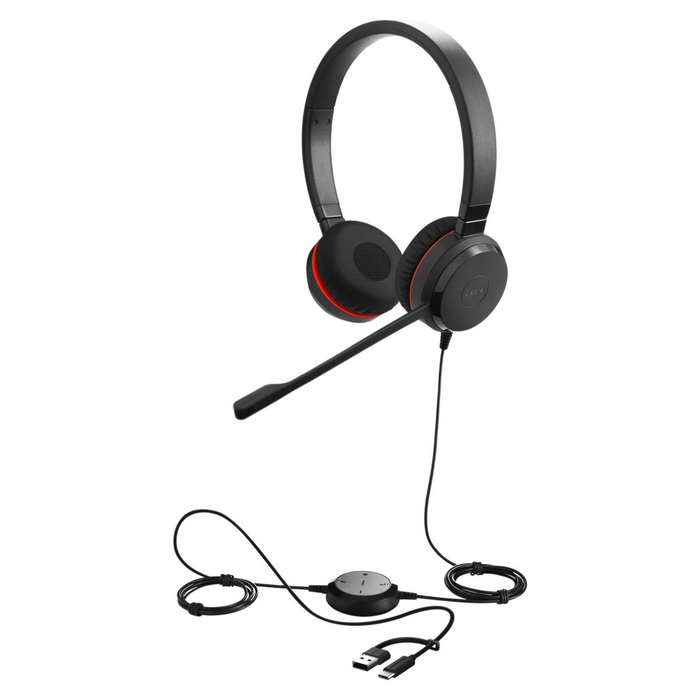 Jabra Evolve 30 II Casque téléphonique avec microphone, référence 5399-829-369, Noir