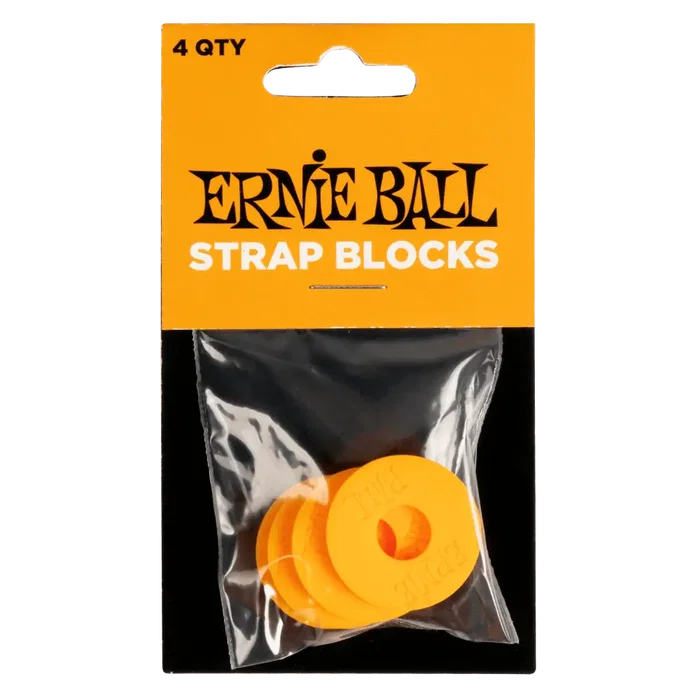 Ernie Ball Strap Blocks 4 pcs - Orange