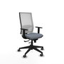 Piqueras y Crespo Chaise de Bureau Horna Gris et Blanc