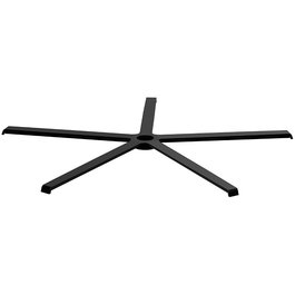 Q&Q - Base de bureau à 5 bras, modèle Coney, en acier, finition noir mat, diamètre 690 mm, pour siège de bureau ou industriel