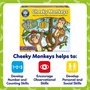 Orchard Cheeky Monkeys - Jeu de société familial d'adresse et de chance avec arbre 3D et bananes, pour enfants