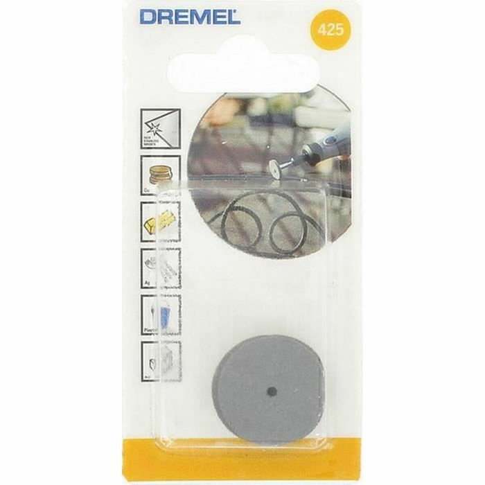 Dremel Lot de 4 disques émeri 425 pour polissage Ø 22,5mm