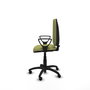 PIQUERAS Y CRESPO Chaise de bureau Aýna, Vert olive, mécanisme Contact permanent