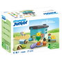 PLAYMOBIL - Casa De Animales Junior 71690 - Maison de pension pour animaux avec distributeur de nourriture - Figurines et accessoires - Jouet pour enfants dès 12 mois