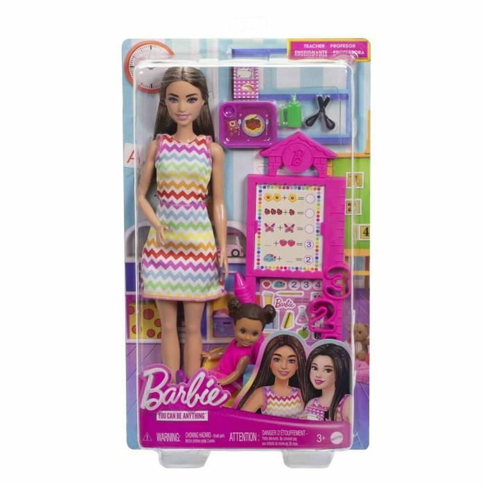 Barbie Coffret Maîtresse d'École avec Poupée et Accessoires