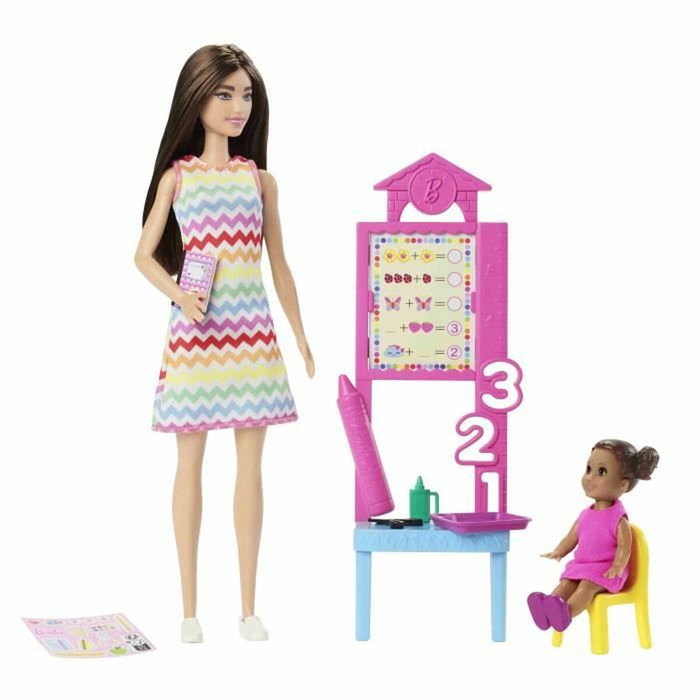 Barbie Coffret Maîtresse d'École avec Poupée et Accessoires