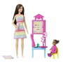 Barbie Coffret Maîtresse d'École avec Poupée et Accessoires