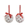 Boules de Noël Home ESPRIT Blanc Rouge PVC (7 Unités)
