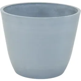 Mega Collections Pot de Fleurs Ecostone Egg en Pierre Reconstituée, Forme Oeuf, Gris - Diamètre 41 cm, Hauteur 33 cm