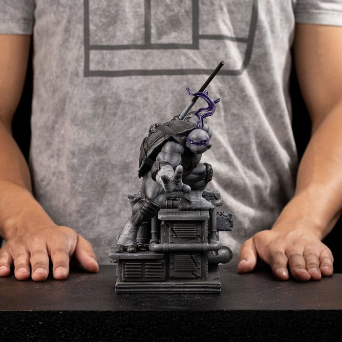 Tortues Ninja statuette 1/10 Art Scale Donatello Black and White Variant 26 cm heo exclusive