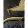 BigBuy Home Parure de couette Or et Noir 220 x 240 cm avec 2 taies d'oreiller