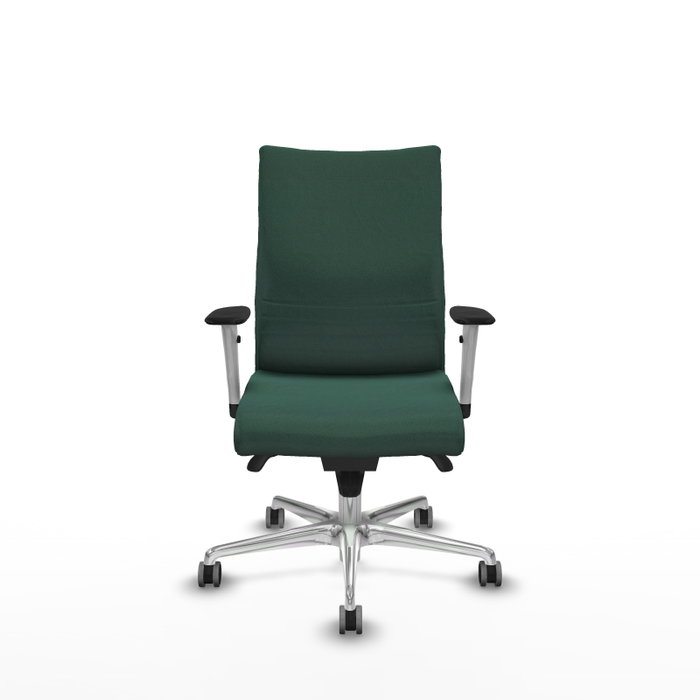 Piqueras Y Crespo Chaise de bureau Albacete confidente, mécanisme synchrone, Vert bouteille