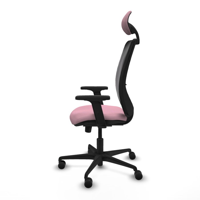PIQUERAS Y CRESPO Chaise Zulema Synchro Rose et Noir