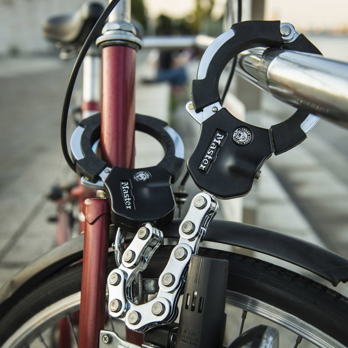 Masterlock Antivol Street Cuff en acier chromé Masterlock Antivol Street Cuff en acier chromé
