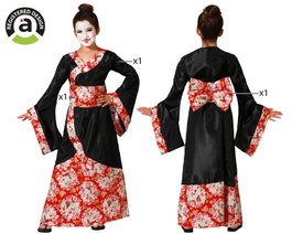 BigBuy Carnival Déguisement Geisha Noir et Rouge pour Enfant