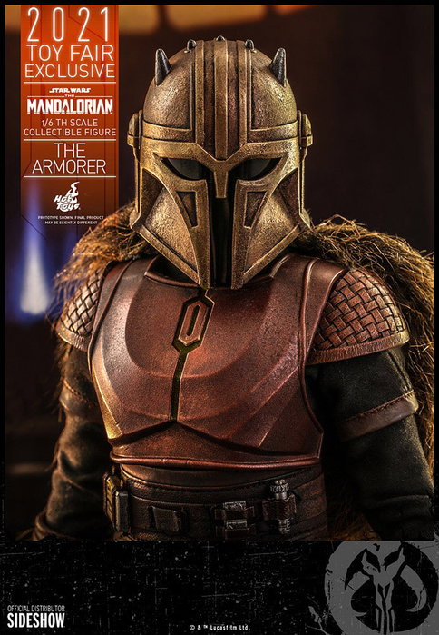 Hot Toys Star Wars The Mandalorian Figurine 1/6 The Armorer Toy Fair Exclusive 29 cm