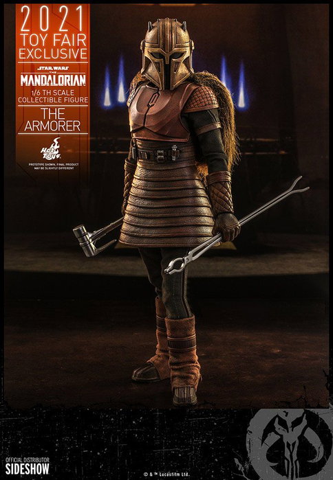 Hot Toys Star Wars The Mandalorian Figurine 1/6 The Armorer Toy Fair Exclusive 29 cm