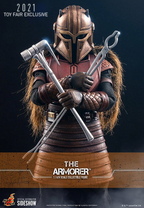 Hot Toys Star Wars The Mandalorian Figurine 1/6 The Armorer Toy Fair Exclusive 29 cm