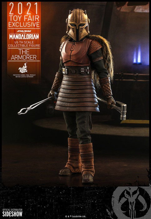 Hot Toys Star Wars The Mandalorian Figurine 1/6 The Armorer Toy Fair Exclusive 29 cm