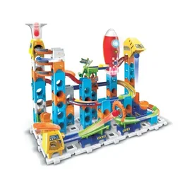 VTech Marble Rush M100E - Circuit à Billes Interactif Rocket Set Électronique avec 79 Pièces et 10 Billes, Lanceur, Thème Espace, 4 ans et Plus