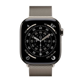 Apple Watch Series 11 GPS + Cellular 46 mm Titane Naturel Milanese Loop M/L