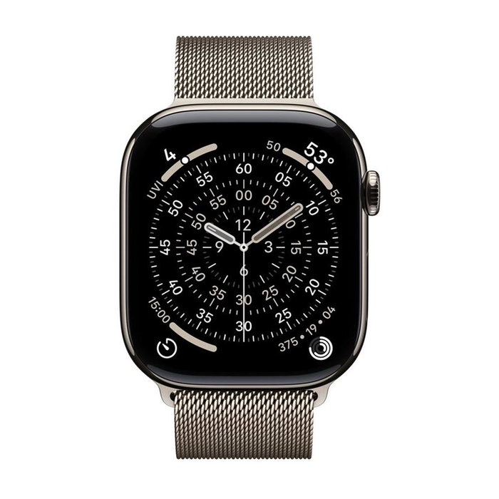 Apple Watch Series 11 GPS + Cellular 46 mm Titanium Natural with Milanese Loop M/L Apple Watch Series 11 GPS + Cellular 46 mm Titanium Natural with Milanese Loop M/L