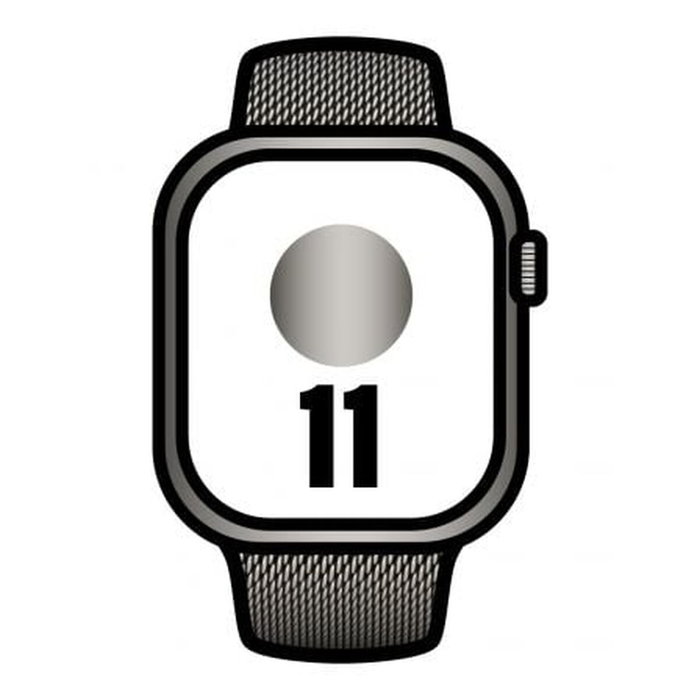 Apple Watch Series 11 GPS + Cellular 46 mm Titane Naturel Milanese Loop M/L Apple Watch Series 11 GPS + Cellular 46 mm Titane Naturel Milanese Loop M/L