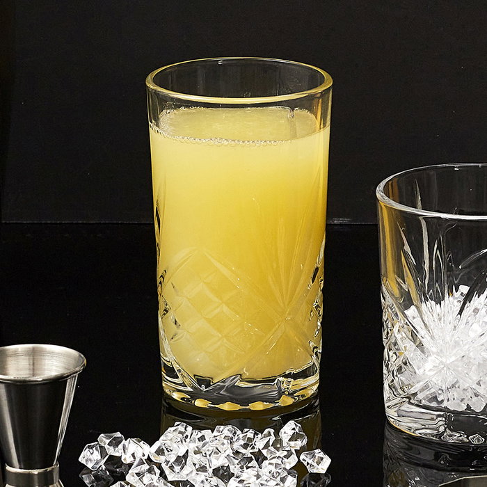 Cook Concept Lot de 4 verres à cocktail de 350 ml en verre gravé