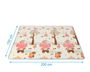 KioKids Tapis de jeu éducatif et plegable pour bébé, motif forêt automnale, 150 x 200 cm, épais 1 cm, imperméable, réversible, matériau XPE, sac de transport inclus