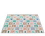 KioKids Tapis de jeu éducatif et plegable pour bébé, motif forêt automnale, 150 x 200 cm, épais 1 cm, imperméable, réversible, matériau XPE, sac de transport inclus