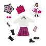 Corolle Dressing College Anglais - 8 accessoires pour poupée 28 cm - Tenue étudiante anglaise - À partir de 4 ans
