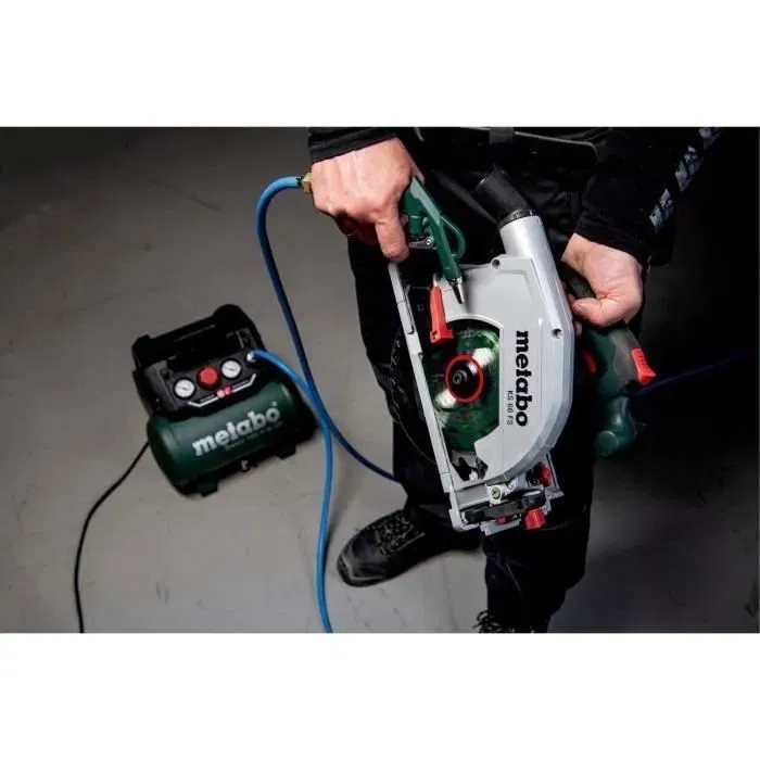 Metabo Compresseur électrique Basic 160-6 W OF 6 Litres 900 W 8 bar 160 L/min pour agrafage, clouage et gonflage